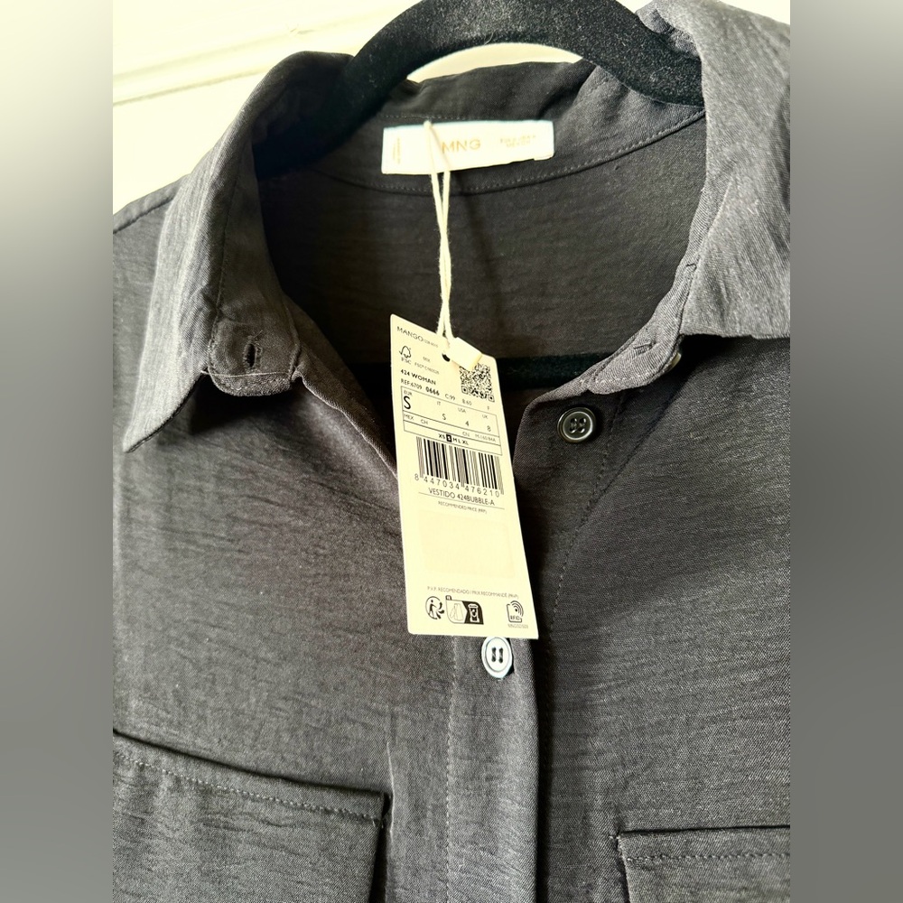 Mango black shirt dress - Picture 4 of 12